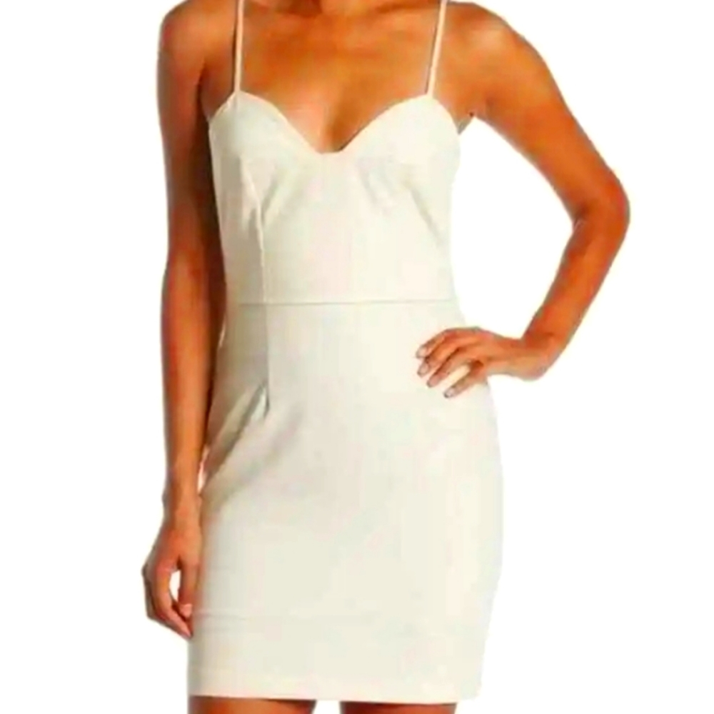 NSR-Napean Sea Rd-Cream Gold Sparkle Minidress Size X-Large Strappy Neutral NEW